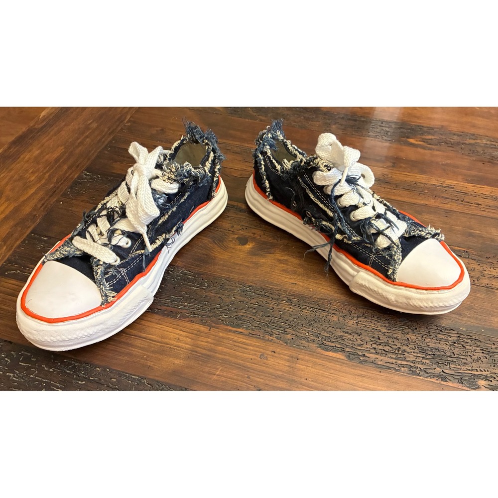 Maison Mihara Yashuhiro x Nigel Cabourn Denim Sneakers Men's Size 43 Streetwear - Picture 2 of 8